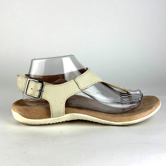 Vionic Terra Women's Leather Thong Slingback Sandals – Arch Support Comfort Sz.9 - Picture 3 of 13